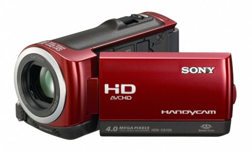 Sony HDR-CX100 ACVHDHD Camcorder with Smile Shutter & 10x Optical Zoom (Red) ( HD Camcorder ) รูปที่ 5