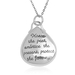 รูปย่อ Sterling Silver "Honor" Teardrop Pendant, 18" รูปที่1