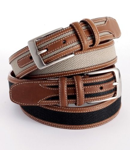 VIP Web Inlay Casual Belt Extended Sizes (leather belt ) รูปที่ 1