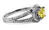 รูปย่อ 1.71ct Fancy Canary Yellow Diamond Ring 18k White Gold รูปที่4