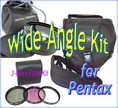 Wide-Angle Accessory Kit for Pentax *ist,K10D,K100D,K20D,K-7,K-x dSLRs ( CameraWorks NW Lens )