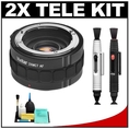 Vivitar 2x Teleconverter (7 Elements) Kit + Lenspens + Cleaning Kit for Nikon AF & AF-S Lenses ( Vivitar Lens )