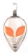 รูปย่อ Neon Orange Eyes Alien Pewter Pendant Necklace ( Dan Jewelers pendant ) รูปที่1