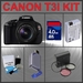 รูปย่อ Review Canon EOS Rebel T3i 18Megapixel Digital Camera with EF-S 18-55mm IS II Lens + 4GB Memory Card + Spare Extended Life Li-Ion Battery + Lens Filter Kit + LCD / Lens Cleaning Kit + 2.0 USB SD Memory Card Reader + Accessory Kit รูปที่1