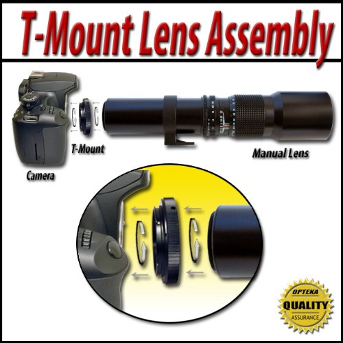 Opteka High Definition 500mm f/8 Preset Telephoto Lens for Minolta MD Film SLR Cameras ( Opteka Lens ) รูปที่ 3