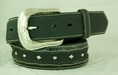 Laced Diamond Studded Western Belt (leather belt )