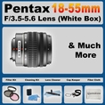 Pentax SMC DA 18-55mm f/3.5-5.6 AL + Accessory Kit For Kx Kr K7 K5 645D ( Pentax Lens )