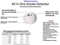 Smoke Detector with Built in Camera and DVR (Non Functional ( CCTV )
