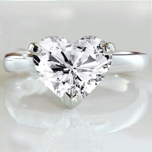 .36 Ct Heart Solitaire Diamond Engagement Ring G SI1 EGL รูปที่ 1