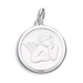 รูปย่อ Sterling Silver Satin Finish Raphael Angel Pendant รูปที่1