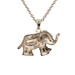 รูปย่อ Genuine Marcasite Elephant Pendant with Chain รูปที่2