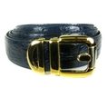 Mens - Navy - Hornback Embossed Belt 