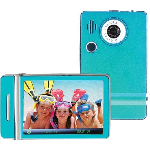 Ematic 4 GB Video MP3 Player with 3-Inch Touchscreen, Built-in 5MP Digital Video Camera, FM Radio, and Speaker (Blue) ( XO Vision Player ) รูปที่ 1