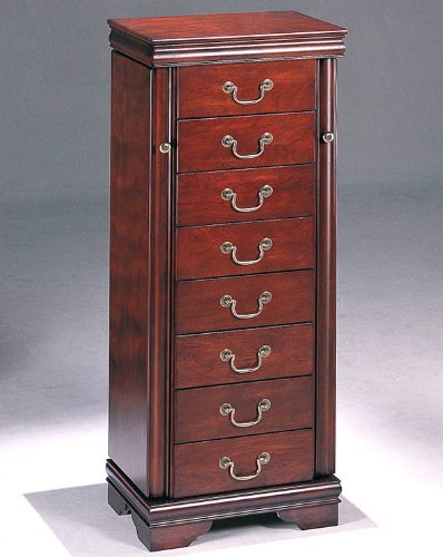 Louis Philippe Jewelry Armoire in Cherry Finish ( Antique ) รูปที่ 1
