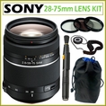 Sony SAL-2875 28-75MM F/2.8 Smooth AF Motor Sam Alpha Lens + Accessory Kit ( Sony Lens )