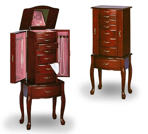 Large Cherry Jewelry Box Armoire Lingerie Chest ( Antique ) รูปที่ 1