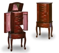 Large Cherry Jewelry Box Armoire Lingerie Chest ( Antique )