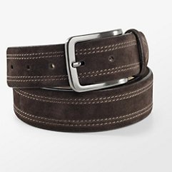 Italian Leather Suede Belt (leather belt ) รูปที่ 1