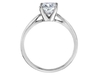 รูปย่อ Engagement Ring: 3/4 Carat (ctw) in 14K White Gold Princess Cut Diamond Solitaire Ring (Certified) รูปที่2