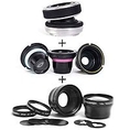 Lensbaby Composer for Nikon F Mount SLR's - with Lensbaby Optic Box Set Bundle for Composer, Muse, & Control Freak - Lensbaby Accessary Kit Bundle with 0.6X Wide Angle / 1.6X Telephoto Macro Kit, & Creative Aperture Kit ( Lensbaby Lens )