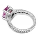 รูปย่อ 1.75ct VVS Pink Tourmaline & Diamonds Engagement Ring 14k White Gold Antique Style รูปที่2