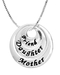 รูปย่อ Sterling Silver "Friend-Daughter-Mother" Triple Circle Pendant, 18" รูปที่1