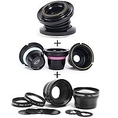 Lensbaby Muse Double Glass for Nikon F mount SLR's kit with Lensbaby Optic Kit - Lensbaby Accessary Kit with 0.6X Wide Angle / 1.6X Telephoto Macro Kit, & Creative Aperture Kit ( Lensbaby Lens )