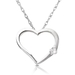 รูปย่อ Diamond Heart Shaped Pendant in 14k White Gold (GH/SI) รูปที่1