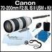 รูปย่อ Canon EF 70-200mm f/2.8L II IS USM Telephoto Zoom Lens for Canon SLR Cameras + Care Package ( Canon Lens ) รูปที่1