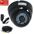 VideoSecu Infrared Day Night Vision Outdoor Vandal Proof CCD CCTV Home Security Camera 420TVL 3.6mm Wide View Angle Lens with Power Supply, 100ft Video Power Cable WC6 ( CCTV )