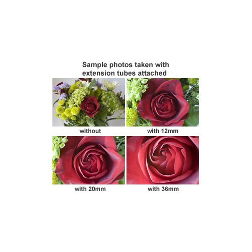 HD3 Macro Automatic Extension Tube Set (12mm, 20mm & 36mm) for Nikon AF D40, D5000, D3100, D3000, D90, D300, D300s, D7000, D3, D3s, D3x Digital SLR Cameras Includes Complimentary Starter Cleaning Kit ( SSE Lens ) รูปที่ 5