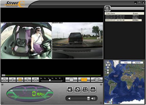 2 Camera Car DVR Portable Video Recorder with 4GB SD Card ( CCTV ) รูปที่ 3