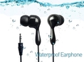 iStorm Black waterproof in-ear hi-fi earphone with Black head for ipod mini nano video classic touch MP3 player iphone 3G new iphone 4 itouch 4 + extra 2 sets inear-earbud. ( clearmax Player )