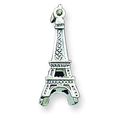 Sterling Silver Eiffel Tower Pendant with 20 Inch Chain รูปที่ 1