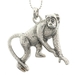 รูปย่อ Monkey Pendant with 1.2mm Ball Chain 16 to 18" Adjustable Necklace รูปที่2