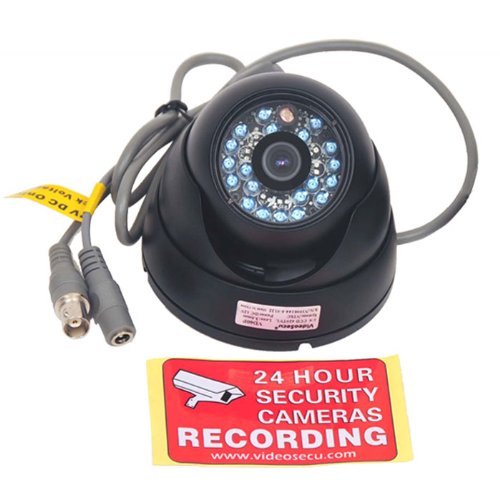VideoSecu Infrared Day Night Vision Outdoor Vandal Proof CCD CCTV Home Security Camera 420TVL 3.6mm Wide View Angle Lens with Power Supply, 100ft Video Power Cable WC6 ( CCTV ) รูปที่ 3