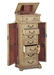 รูปย่อ item light green tint finish wood jewelry armoire cabinet chest ( Antique ) รูปที่1