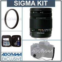 Sigma 18mm - 250mm f/3.5-6.3 DC OS (Optical Stabilizer) AF Lens Kit, for the Maxxum & Sony Alpha Mount. with Pro Optic 72mm Multi Coated UV Filter, Lens Cap Leash, Professional Lens Cleaning Kit ( Sigma Lens ) รูปที่ 1