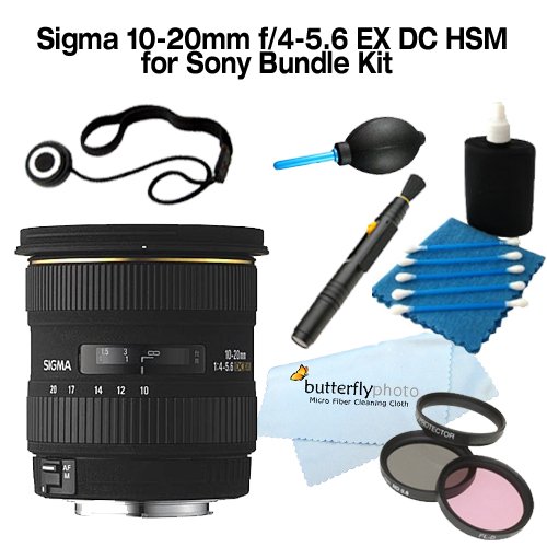 Sigma 10-20MM F4-5.6 EX DC HSM FOR Sony with 77mm Filter Kit + Cleaning Package ( Sigma Lens ) รูปที่ 1