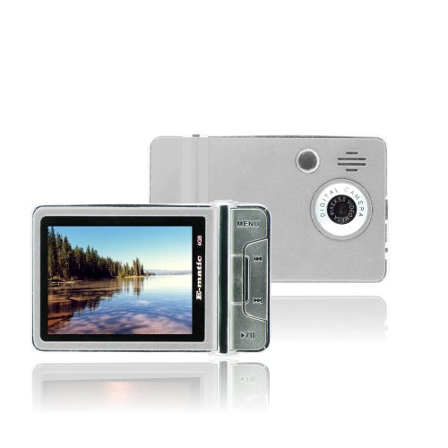 Ematic 2.4 Inches Color MP3 Video Player with Built-in 5MP Digital Camera and Video Recording, FM Radio, TV Out, Speaker 4 GB SILVER ( XO Vision Player ) รูปที่ 1