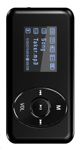 Visual Land V-Clip Pro 2 GB MP3 Player with Clip, Speaker and MicroSD Slot (Black) ( Visual Land Player ) รูปที่ 1