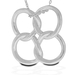 รูปย่อ Bling Jewelry Sterling Silver Open Clover Knot Pendant 18" Chain Link Necklace รูปที่2