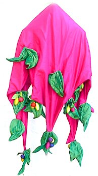 Vintage Isabel Canovas Silk Taffeta Wrap Shawl ( Antique ) รูปที่ 7