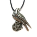 รูปย่อ Pentacle of the Raven Pewter Pendant on Cord Necklace, The Wiccan Collection รูปที่3