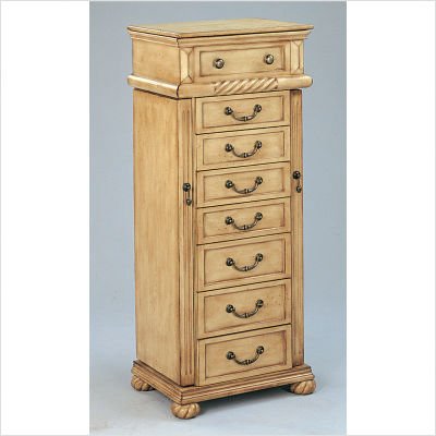 Warden Jewelry Armoire in Antique White ( Antique ) รูปที่ 2