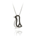 รูปย่อ Sterling Silver Diamond Accent Penguin Slide Pendant รูปที่1