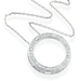 รูปย่อ Sterling Silver & Diamond Accent Circle Pendant with 18" Chain รูปที่1