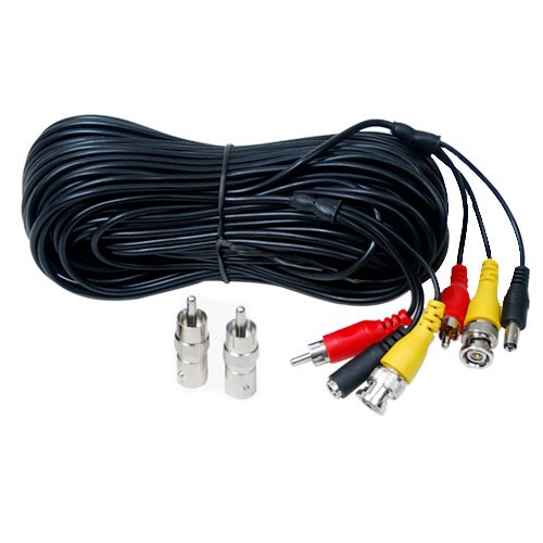 VideoSecu 100 Feet Video Audio Power Cable BNC RCA CCTV Camera Cable Wire 3JG ( CCTV ) รูปที่ 1