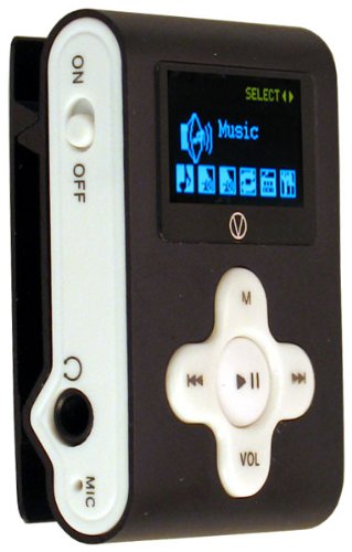 Visual Land V-Clip 4 GB LCD/MP3/WMA/Voice Recorder/FM Radio (Black) ( Sabrent Player ) รูปที่ 4