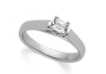 Diamond Princess Cut Platinum Engagement Ring